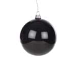 Yılbaşı Ağaç Süsü Top Gümüş (10 CM) - Black
