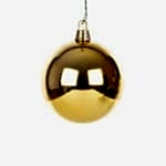 Yılbaşı Ağaç Süsü Top Gümüş (10 CM) - Shiny Gold