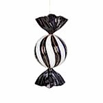 Siyah Beyaz Şeker Yılbaşı Ağaç Süsü (33cm)