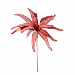 Shiny Glamour Mum Spray (60 CM) - Red