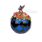 El Yapımı Taşlı Cam Süs (10 CM)