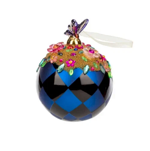 El Yapımı Taşlı Cam Süs (10 CM)