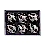 6 Lı Yılbaşı Süsü Cam Top (8 CM)