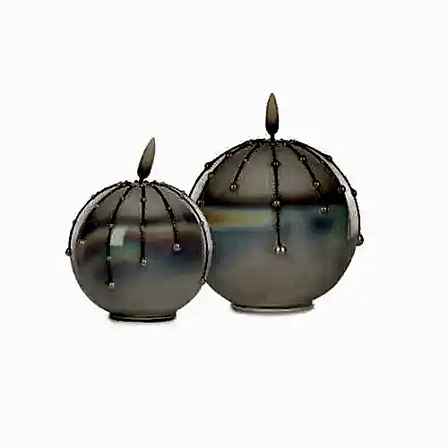 Led Işıklı Cam Mum Set