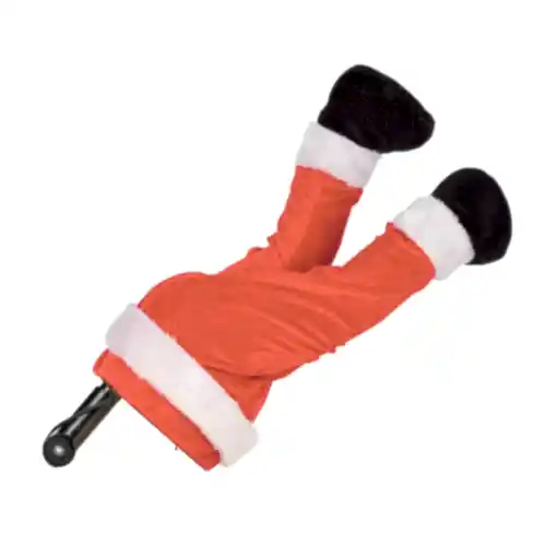 Yılbaşı Süsü Noel Baba Ayakları Hareketli (35 CM)