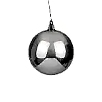 Yılbaşı Ağaç Süsü Top Gümüş (10 CM) - Shiny Silver