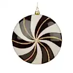 Yılbaşı Ağaç Süsü White Black Round (15 CM)