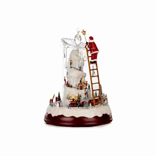 Santa With Candle Musical Animated (22 CM)